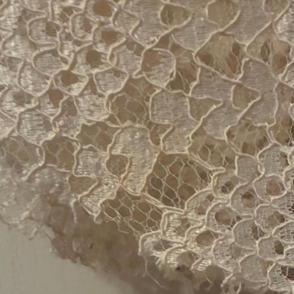 Zara Lace Maxi Overlay Dress Ivory Sz S - Picture 6 of 8